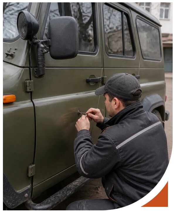 Профессиональное вскрытие автомобиля УАЗ без повреждений в Еманжелинске